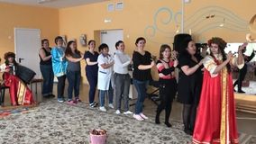 Открытие уголка "Русская изба"  - секция "Народные песни"окт.2017